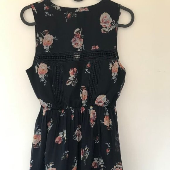 Abercrombie Navy Blue Floral Dress - Picture 4 of 5